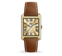 ICE-WATCH - Ice Smart TKS 2.0 Gold Camel Smooth - Montre connectée dorée pour Femme avec Bracelet en Cuir - 025619 (1.41 Pouces / 32mm) - Smartwatch, Suivi des activités physiques et de la santé