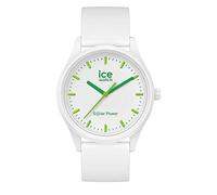ICE-WATCH - Ice Solar Power Nature - Montre Blanche Mixte avec Bracelet en Silicone - 017762 (Medium)