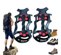 Ice Spikes for Shoes - Silicone Ice Cleats for ICY Sidewalks, Stretch Over Boots | Portable Lightweight Traction with General Compatibility