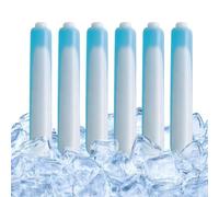 Ice Sticks For Cooling - 6 Piece Reusable Portable Freezable Cooling Rod Set | Safe Long Lasting Chilling Sticks For Keeping Drinks And Containers Cool Without Dilution | Suitable F́or Home Travel