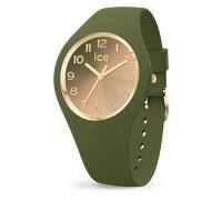 ICE-WATCH - Ice Sunset Olive Green - Montre Verte pour Femme avec Bracelet en Silicone - 024987 (Small 37mm)