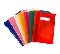 ICE TOYS 7 housses de cahier mono couleurs avec espace pour écrire nom matière classe (Multicolor, A4)