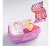 ICE TOYS Porte-collation + 4 étiquettes de marque colorées boîte à lunch pour enfants (princesses)