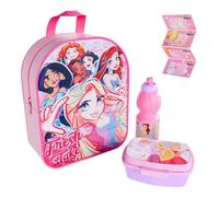 ICE TOYS Sac à dos pour enfants maternelle set porte-collation gourde stickers signanomes, princesses, M, Classique