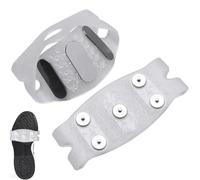 Ice Traction Cleats - Antiskid Footwear Accessory for Winter | 5-Claw Design with Elastic Fit, Slip Resistant Grip for Snow Ice Walking Hiking Outdoor Travel Safety Men Women Seniors Elderly