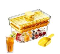 Ice Tray 68-Cube Stackable Press Release Ice Maker Mold Freezer Trays