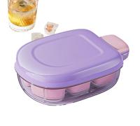 Ice Tray - Ice Cuube Tray, Ice Cuube Trays | 6-Grid Easy Release Pressed Tray Mold Container Box | Ice Maker For Fridge Freezer Kitchen Coffee Beverage Whisky Serving