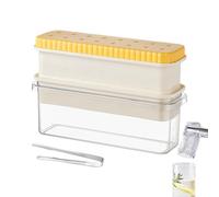 Ice Tray Lid Bin - high-performance portable sturdy Easy Release Mold Container, Food Grade Spill Resistant, Bar Tool Vodka Whiskey Beverage | Vodka Whiskey Beverage Cold Drinks Cocktails