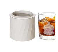 Ice Tray Lid Small, Headdress Chilled Beverage Maker, 3.78x3.78x3.44 inches Silicone Mold with Easy Release, Compact Freezer Accessory with Leak-Proof Cover, Drinkware Tool for Entertainers