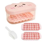 Ice Tray - Pig Nose Easy Release Cube Maker | Press-to-Pop Ice Mold Box