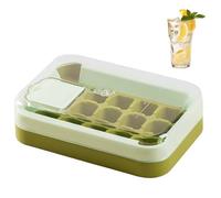 Ice Tray, Push Down Easy Release Mold, 6.5x4.4 Inches Freezer Tray with 15 Slots, Durable Spill-Resistant Kitchen Tool, Reusable Square Cubes with Modern Style, Bar Accessories for Cocktails