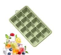 Ice Tray Silicone, 15-Grid with Lid Easy Release Food Grade, Freezer Ice Molds for Cocktails, for Cocktail Coffee Water Chocolate Candy Jelly Dessert Home Bar Party