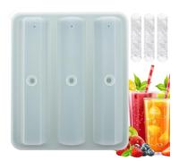 Ice Tray, Whiskey Mold, 6.5x5.51x1.57in Silicone Mould, 3-Grid Design, Rhombus Shape for Easy Release, Reusable Use, Kitchen Tools, Bar Supplies, Cocktail Making, Juice Cooling, Beverage Icing