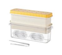 Ice Tray with Lid and Bin | Easy-Release Ice Mold Tray with Container | Food-Grade Spill-food-grade silicone, ensuring they are odorless and safe for icfor Vodka Whiskey Beverage Cold Drinks Cocktails