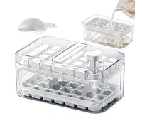 Ice Tray with Lid and Bin, Press Design Freezer Maker Mold for Easy Release,BPA Free Kitchen Tool for Home, Party, Family Gathering, Restaurant, Picnic and Camping Use