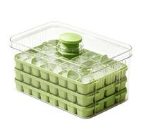 Ice Tray with Storage 3-Tier Icy Block 96-Grid Mold with Lid and Bin