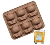 Ice Trays Flexible 6 Cavities Cuteiceecubes Tray Non Stick Capybara