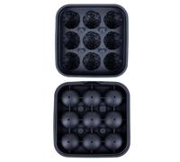 Ice Trays For Freezer - 9-Grid Easy Release Flexible | 12x12x4cm Football Shapes Ice Maker Mold For Home Kitchen Water Cocktail Whiskey Coffee Juice Party Gathering