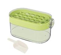 Ice Trays for Freezer - Rotating ice cubess Maker with 24 Grid Mold and Shovel | Leakproof Ice Tray Design, Space-Saving Reusable Container for Cocktails, Soda, Water, Whiskey, smothie, Kitchen Use