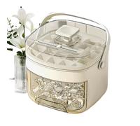 Ice Trays, Freezer Bin, Ice Mold Set, Easy Release Design, Built-In Handle and Lid, Home Bar Rv Outdoor Travel Use, 7 Inches White, 1 Set, 200ml, Cocktail Maker