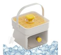 Ice Trays, Freezer Molds, 5.98x5.59x5.08in Press-Type Maker, Easy Release Design, Lid and Handle Included for Coffee, Tea, Whiskey, Cocktails, Camping, or Party Use