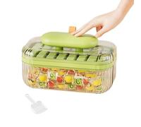 Ice Trays Freezer - Press Type Storage Ices Cube Mold with Shovel, Leak Proof Stackable Ices Tray Set, Easy Release Maker for Whiskey Cocktail Coffee Wine Cooling Fridge Bar Kitchen