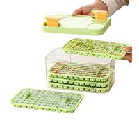 Ice Trays With Bin,5 Pieces Easy Release Tray,77-Cavity Cocktail Ice Molds | Ideal For Freezer Kitchen Chilling Drinks Cocktail Whiskey Party