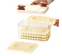 Ice Trays With Bin,5 Pieces Easy Release Tray,77-Cavity Cocktail Ice Molds | Ideal For Freezer Kitchen Chilling Drinks Cocktail Whiskey Party