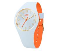 Ice-Watch - ICE duo chic Light blue orange - Montre bleue pour femme avec bracelet en silicone - 023278 (Small)