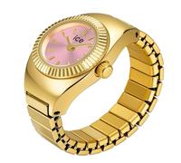 Ice-Watch - Chouchou Gold Pink - Montre Bague dorée pour Femme avec Bracelet Extensible en Acier Inoxydable - 025518 (15mm)