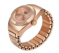 Ice-Watch - Chouchou Rose-Gold - Montre Bague Rose-Gold pour Femme avec Bracelet Extensible en Acier Inoxydable - 025519 (15mm)