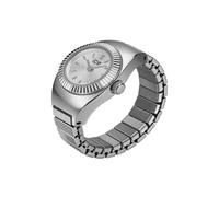 Ice-Watch - Chouchou Silver - Montre Bague Argent pour Femme avec Bracelet Extensible en Acier Inoxydable - 025514 (15mm)
