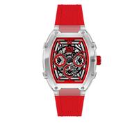 ICE-WATCH - Ice boliday Clear Red SKEL Plastic - Montre Rouge pour Homme avec Bracelet en Silicone - 024288 (Medium)