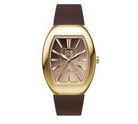 ICE-WATCH - Ice boliday Women Dome Steel Chocolate Metal - Montre dorée pour Femme avec Bracelet en Silicone - 025177 (Small)
