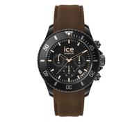 ICE-WATCH - Ice Chrono Black Brown - Montre Noire pour Homme avec Bracelet en Silicone - Chrono - 020625 (Large)