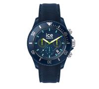 ICE-WATCH - Ice Chrono Blue Lime - Montre Bleue pour Homme avec Bracelet en Silicone - Chrono - 020617 (Large)