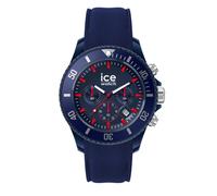 ICE-WATCH - Ice Chrono Blue Red - Montre Bleue pour Homme avec Bracelet en Silicone - Chrono - 020622 (Large)