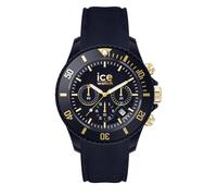 ICE-WATCH - Ice Chrono Dark Blue Gold - Montre Bleue pour Homme avec Bracelet en Plastique - 021601 (Medium)