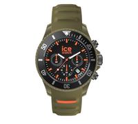 ICE-WATCH - Ice Chrono Khaki Orange - Montre Verte Mixte avec Bracelet en Plastique - 021427 (Medium)