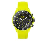 ICE-WATCH - Ice Chrono Neon Yellow - Montre Jaune pour Homme avec Bracelet en Silicone - Chrono - 019843 (Extra Large)