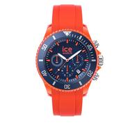ICE-WATCH - Ice Chrono Orange Blue - Montre Orange pour Homme avec Bracelet en Silicone - Chrono - 019845 (Extra Large)