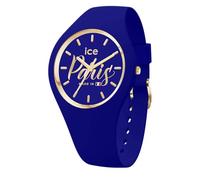 ICE-WATCH - Ice cocorico Paris Midnight Blue - Montre Bleue pour Femme avec Bracelet en Silicone - 023249 (Small)