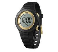 ICE-WATCH - Ice Digit Black Gold - Montre Noire pour Fille avec Bracelet en Plastique - 021607 (Small)