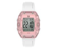 ICE-WATCH - Ice Digit boliday White Clear Pink Silver - Montre Rose pour Femme avec Bracelet en Silicone - 024566 (Small)