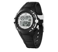 ICE-WATCH - Ice Digit Explorer Black White - Montre Noire pour garçon (Mixte) avec Bracelet en Silicone - 023265 (Small)