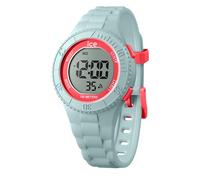 ICE-WATCH - Ice Digit Mint Coral - Montre Bleue pour Fille avec Bracelet en Plastique - 021617 (Small)