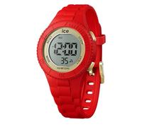 ICE-WATCH - Ice Digit Red Gold - Montre Rouge pour garçon (Mixte) avec Bracelet en Plastique - 021620 (Small)