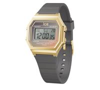 ICE-WATCH - Ice Digit Retro Dove Grey - Montre Grise pour Femme avec Bracelet en Silicone - 023310 (Small)