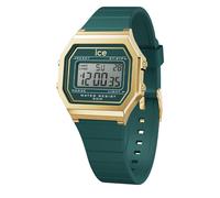 ICE-WATCH - Ice Digit Retro Verdigris - Montre Bleue pour Femme avec Bracelet en Plastique - 022069 (Small)