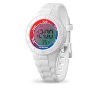 ICE-WATCH - Ice Digit Sunset Rainbow - Montre Blanche pour Fille avec Bracelet en Plastique - 021397 (Small)